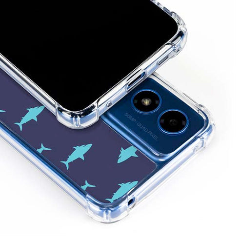 Shark Print Moto G 5G (2024) Clear Case