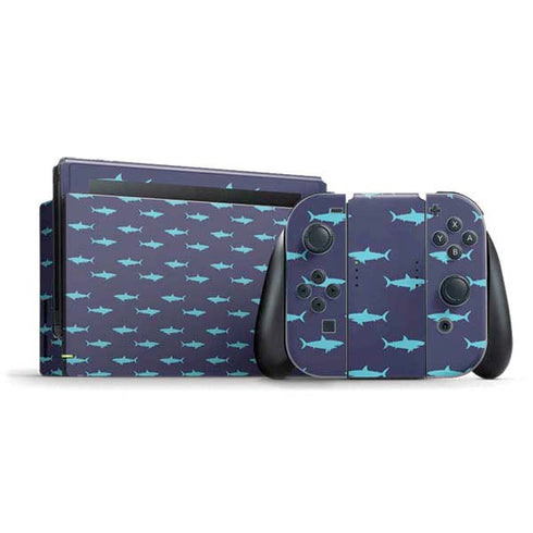 Shark Print Nintendo Skins