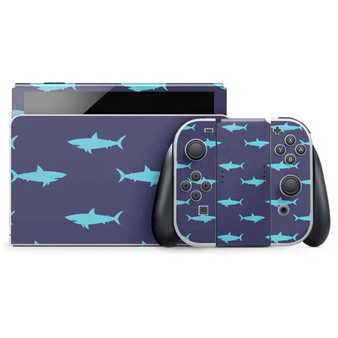Shark Print Nintendo Skins