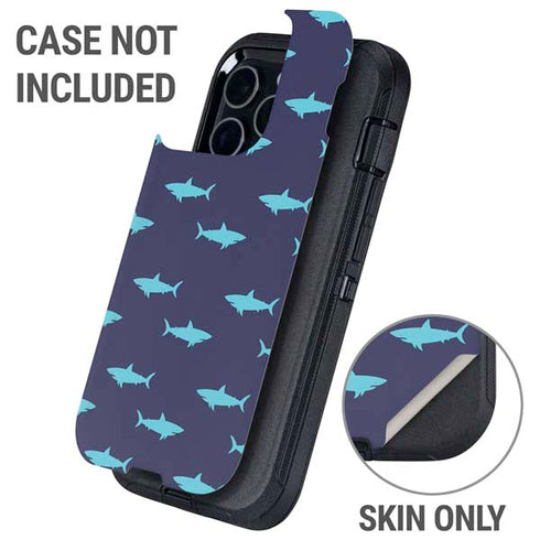 Shark Print Otterbox Defender iPhone Skin