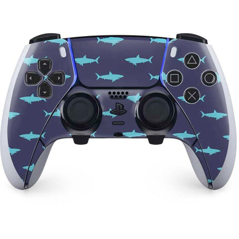 Shark Print PS5 DualSense Edge Pro Controller Skin