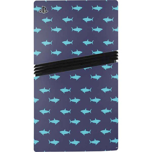Shark Print PS5 Pro Console Skin