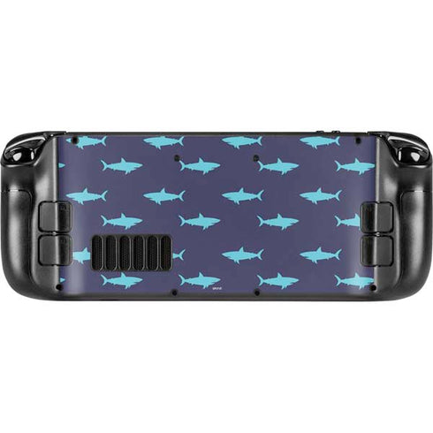 Shark Print Steam Deck Handheld Gaming Computer OLED Skin