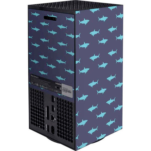 Shark Print XBox Series X Digital Edition Bundle Skin