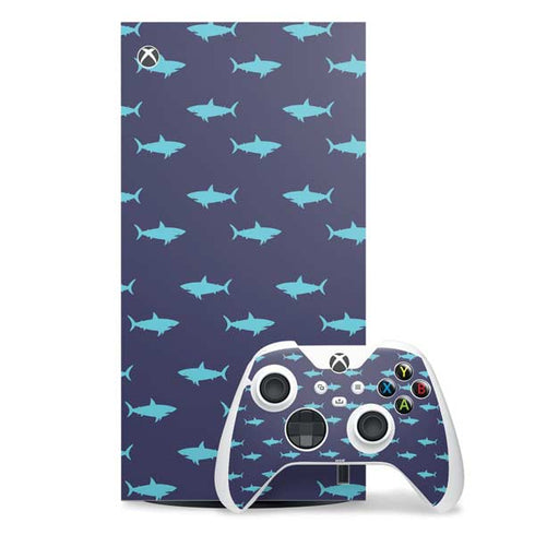 Shark Print Xbox Series X Skins