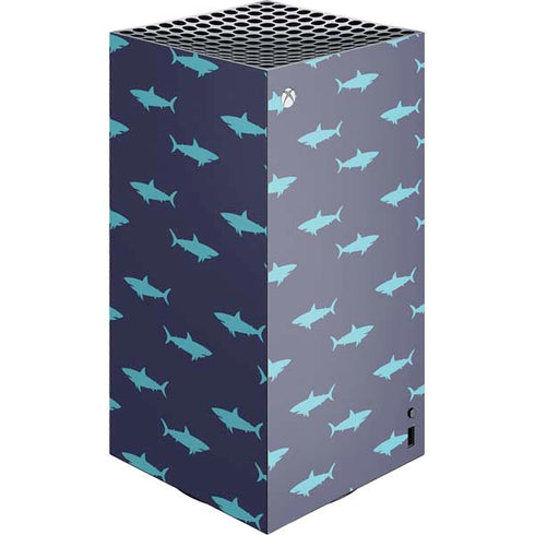 Shark Print XBox Series X Digital Edition Console Skin