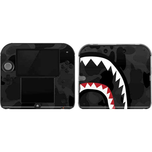 Shark Teeth Grey Street Camo Nintendo Skins