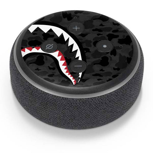 Shark Teeth Grey Street Camo Amazon Echo Dot Skin