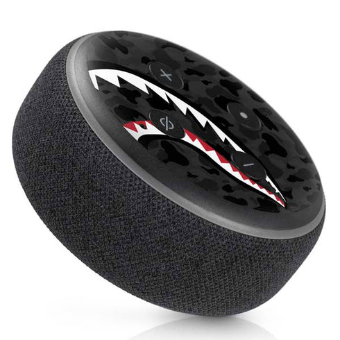 Shark Teeth Grey Street Camo Amazon Echo Dot Skin