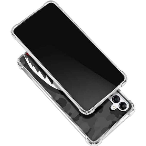 Shark Teeth Grey Street Camo Galaxy A16 5G Clear Case