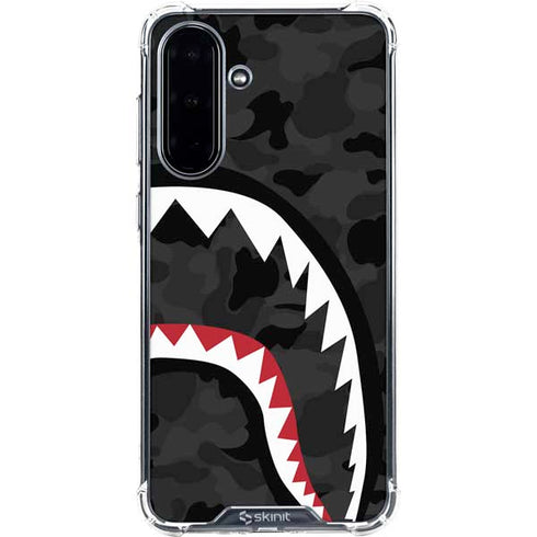 Shark Teeth Grey Street Camo Galaxy A36 5G Clear Case