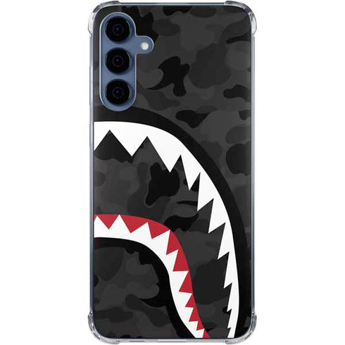 Shark Teeth Grey Street Camo Galaxy A55 5G Clear Case