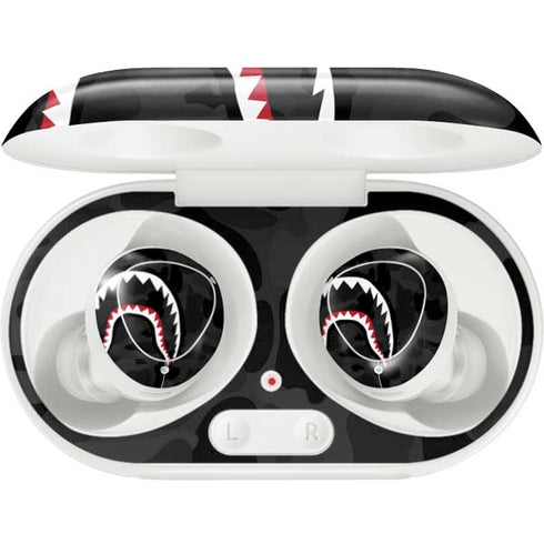 Shark Teeth Grey Street Camo Galaxy Buds Plus Skin