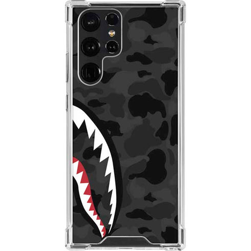 Shark Teeth Grey Street Camo Galaxy S23 Ultra Clear Case
