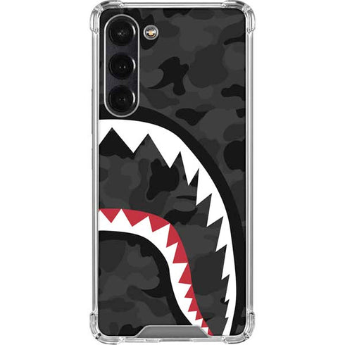Shark Teeth Grey Street Camo Galaxy S24 FE Clear Case