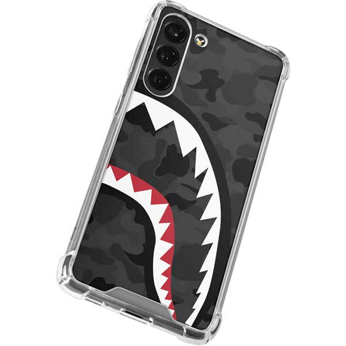 Shark Teeth Grey Street Camo Galaxy S24 FE Clear Case