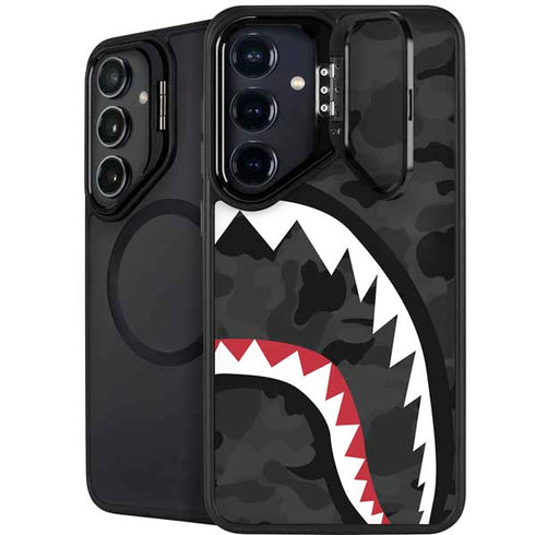 Shark Teeth Grey Street Camo Galaxy S24 FE Kickstand Case