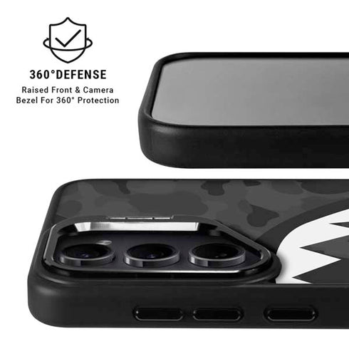 Shark Teeth Grey Street Camo Galaxy S25 Kickstand Case