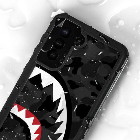 Shark Teeth Grey Street Camo Galaxy S24 Plus Waterproof Case