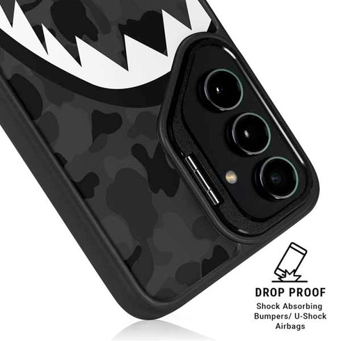 Shark Teeth Grey Street Camo Galaxy S25 Ultra Kickstand Case