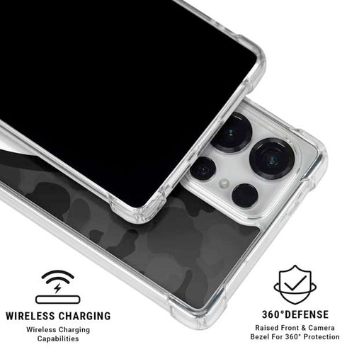Shark Teeth Grey Street Camo Galaxy S26 Ultra Clear Case