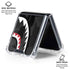 Shark Teeth Grey Street Camo Galaxy Z Flip6 Clear Case