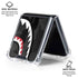 Shark Teeth Grey Street Camo Galaxy Z Flip7 Clear Case