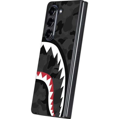 Shark Teeth Grey Street Camo Galaxy Z Fold5 5G Skin