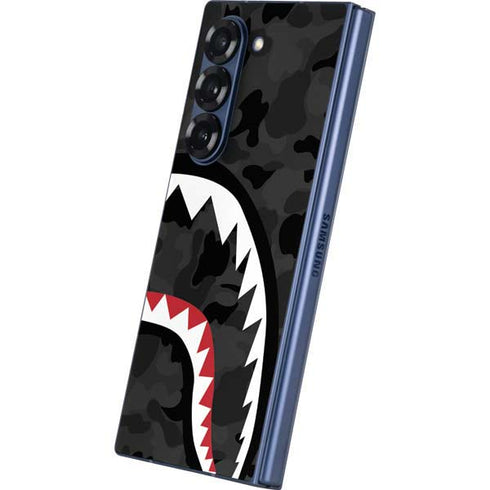 Shark Teeth Grey Street Camo Galaxy Z Fold6 Skin