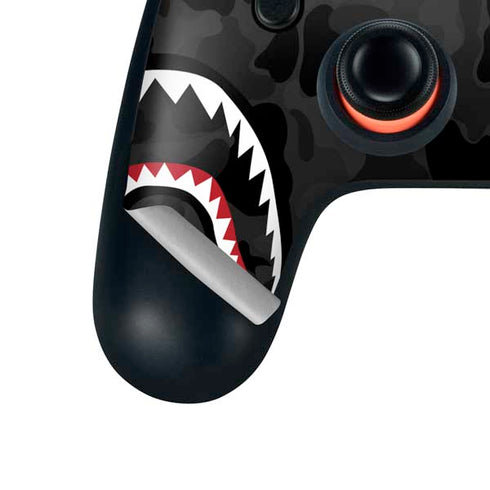 Shark Teeth Grey Street Camo Google Stadia Controller Skin