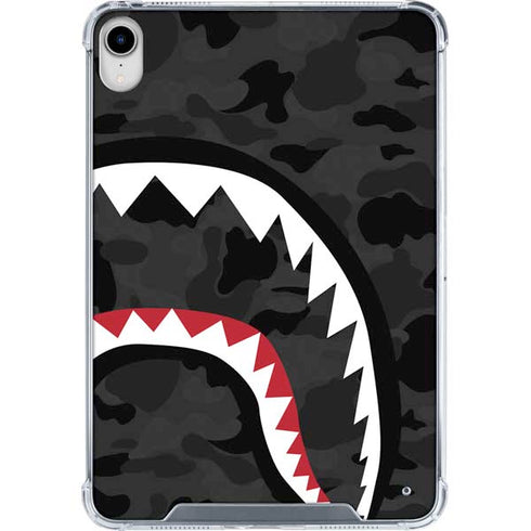 Shark Teeth Grey Street Camo iPad 11th Gen (2025) Clear Case