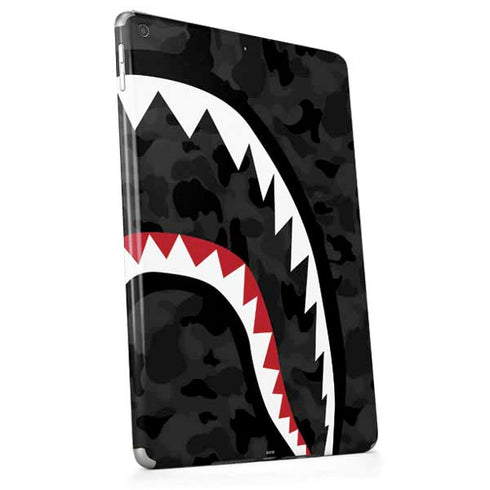 Shark Teeth Grey Street Camo Apple iPad Skin