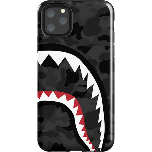Shark Teeth Grey Street Camo iPhone Cases