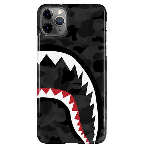 Shark Teeth Grey Street Camo iPhone Cases
