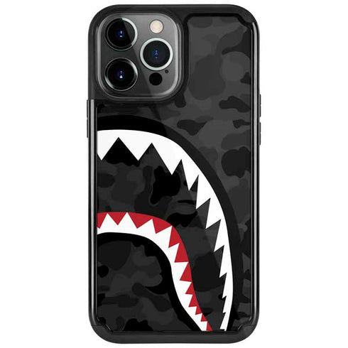 Shark Teeth Grey Street Camo iPhone Cases