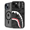 Shark Teeth Grey Street Camo iPhone 14 Kickstand Case