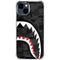 Shark Teeth Grey Street Camo iPhone 15 Clear Case