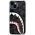 Shark Teeth Grey Street Camo iPhone 15 Clear Case