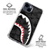Shark Teeth Grey Street Camo iPhone 15 Clear Case