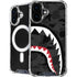 Shark Teeth Grey Street Camo iPhone 16 Plus MagSafe Case