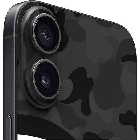 Shark Teeth Grey Street Camo iPhone 16 Plus Skin