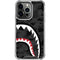 Shark Teeth Grey Street Camo iPhone 16 Pro Clear Case