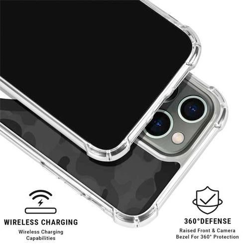 Shark Teeth Grey Street Camo iPhone 16 Pro Max Clear Case