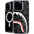 Shark Teeth Grey Street Camo iPhone 16 Pro Max MagSafe Case