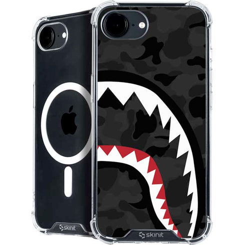 Shark Teeth Grey Street Camo iPhone 16e MagSafe Case