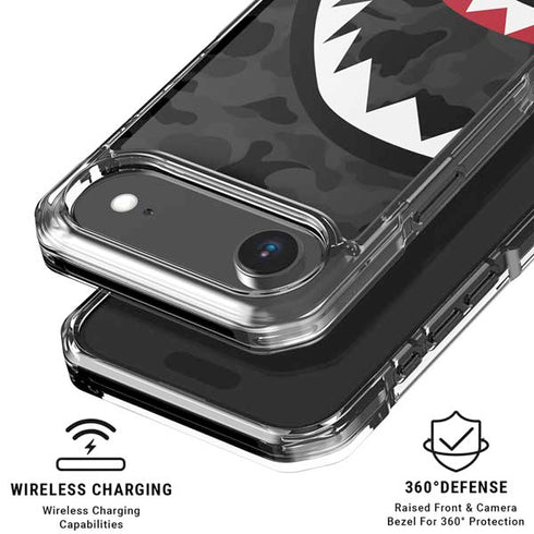 Shark Teeth Grey Street Camo iPhone 17 Air Clear Case