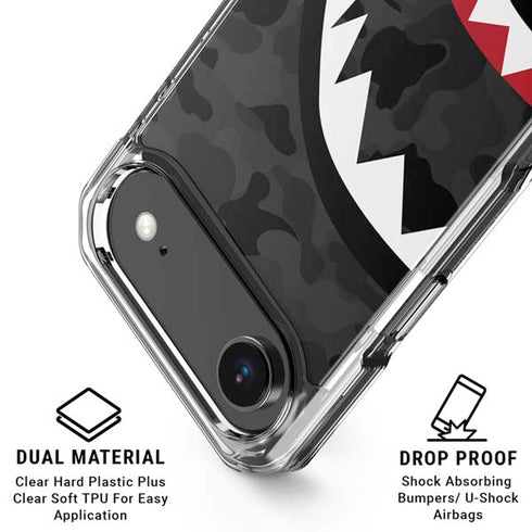 Shark Teeth Grey Street Camo iPhone 17 Air Clear Case