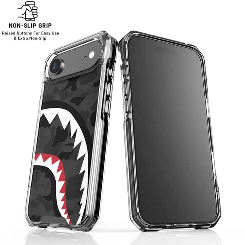 Shark Teeth Grey Street Camo iPhone 17 Air Clear Case