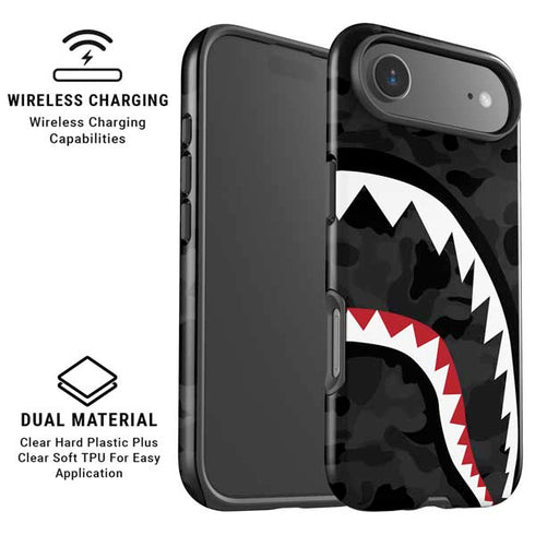 Shark Teeth Grey Street Camo iPhone 17 Air Magsafe Impact Case
