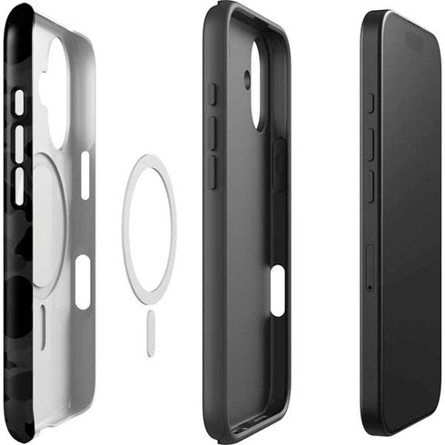 Shark Teeth Grey Street Camo iPhone 17 Magsafe Impact Case